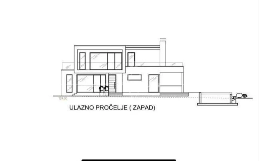 Istria, Poreč – Building land with project for a luxury house